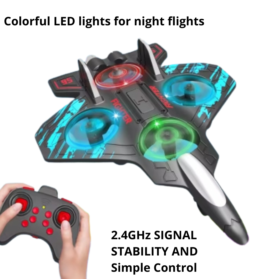 Jet Wave LED Drone – Stable Flight and 360° Stunts